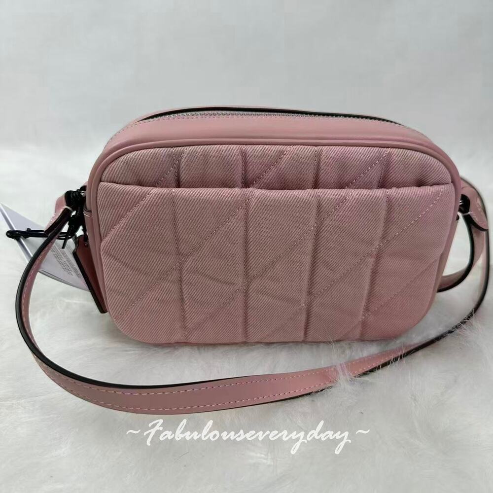 Coach Mini Jamie Camera Bag Crossbody In Denim CBR08 SV/Ballerina/Carnation NWT - Picture 4 of 7